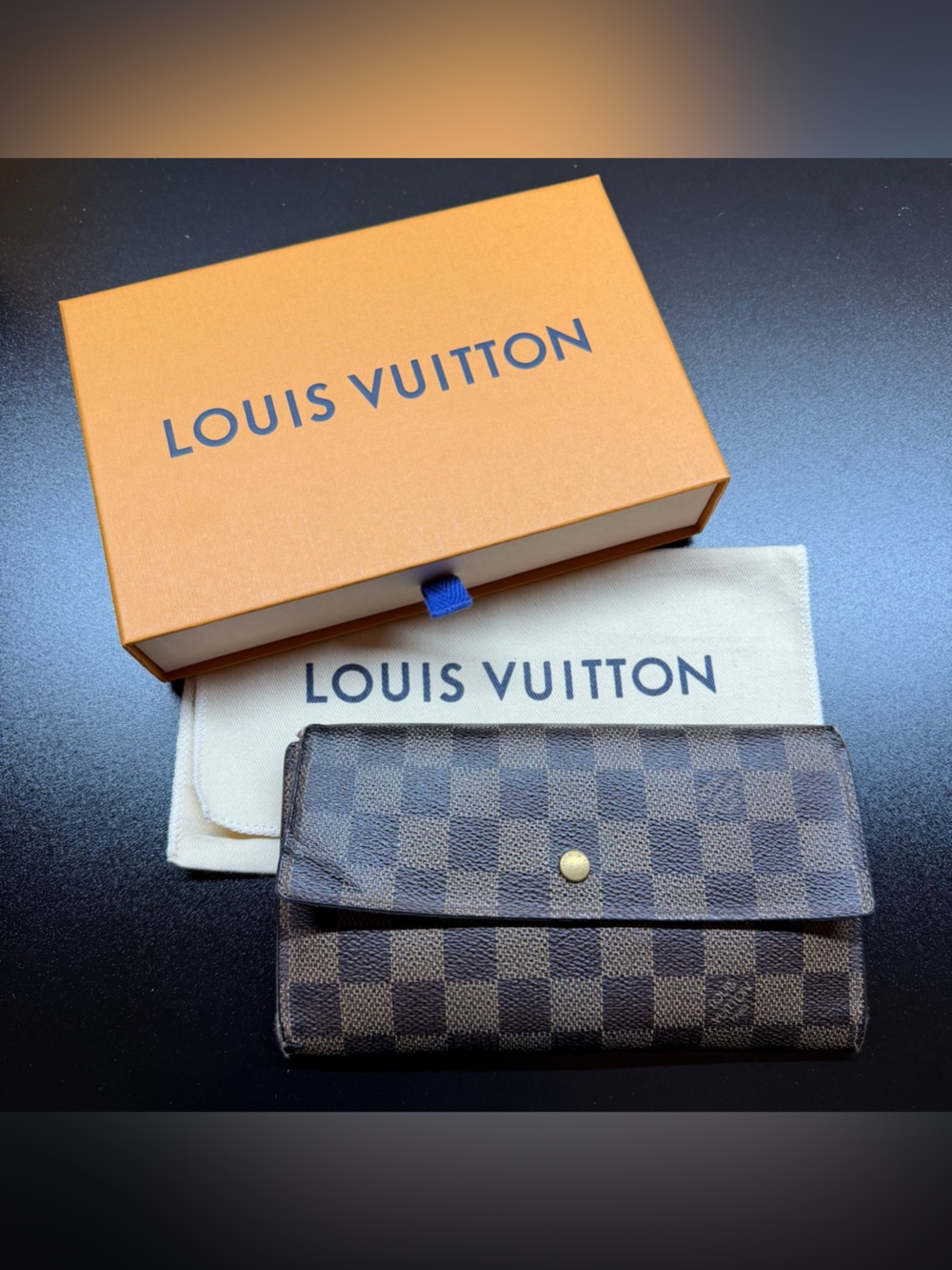 Louis Vuitton Damier Ebene Porte Tresor International Wallet